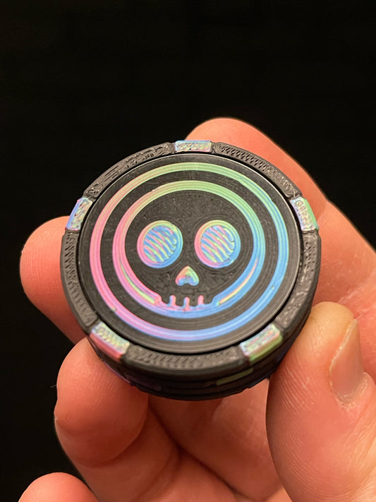 OG Flipster | Pro Chip Stacker Inverted Booty Prism - EDC Premium Flip Tricks Dual Sided Magnetic Fidget (Quiet/Loud Side) Magnetic Slider - Haptic Pop Coin