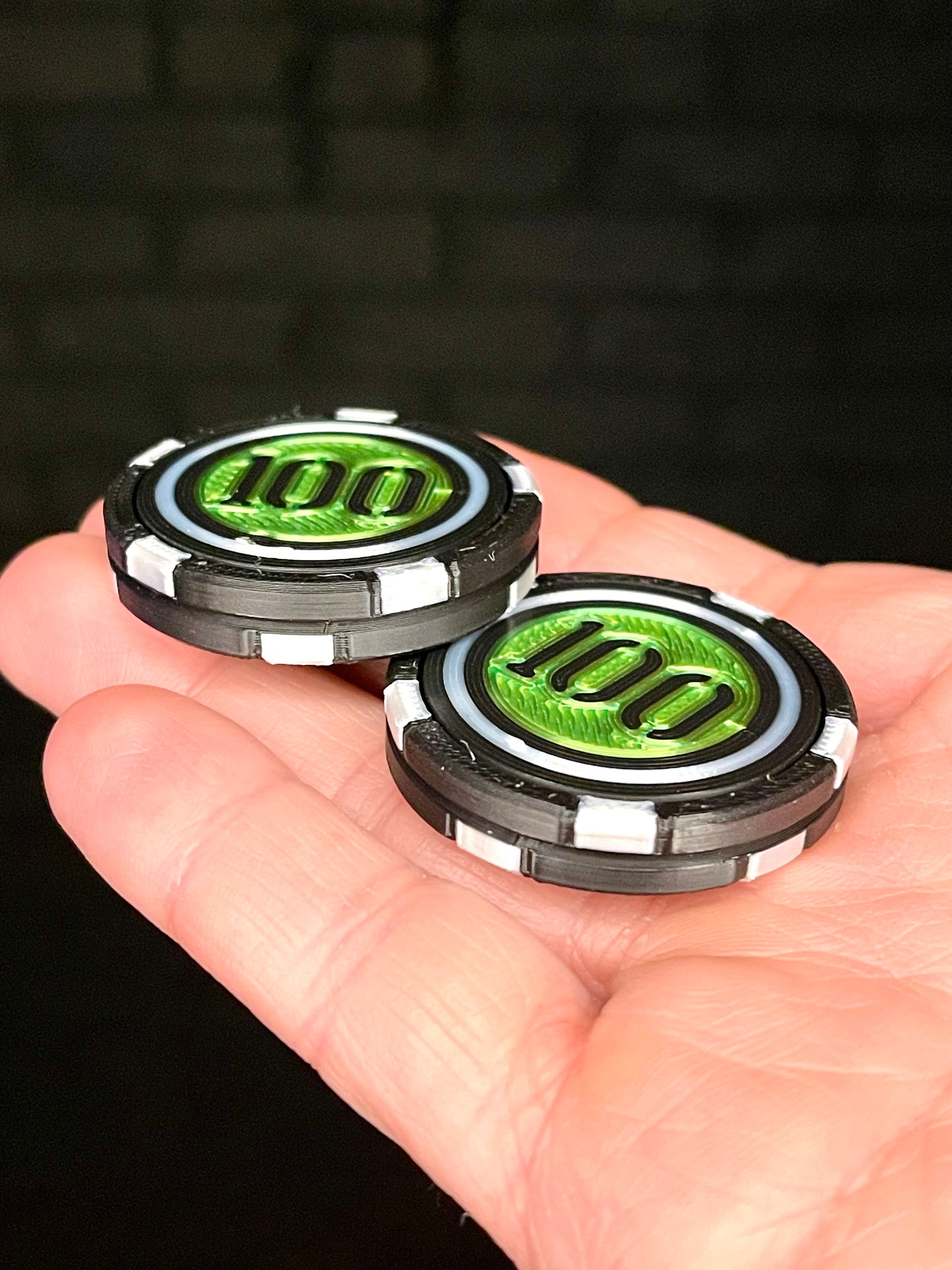 OG Flipster | Pro Chip Stacker 3.0 Money Green - EDC Premium Flip Tricks Dual Sided Magnetic Fidget (Quiet/Loud Side) Magnetic Slider - Haptic Pop Coin