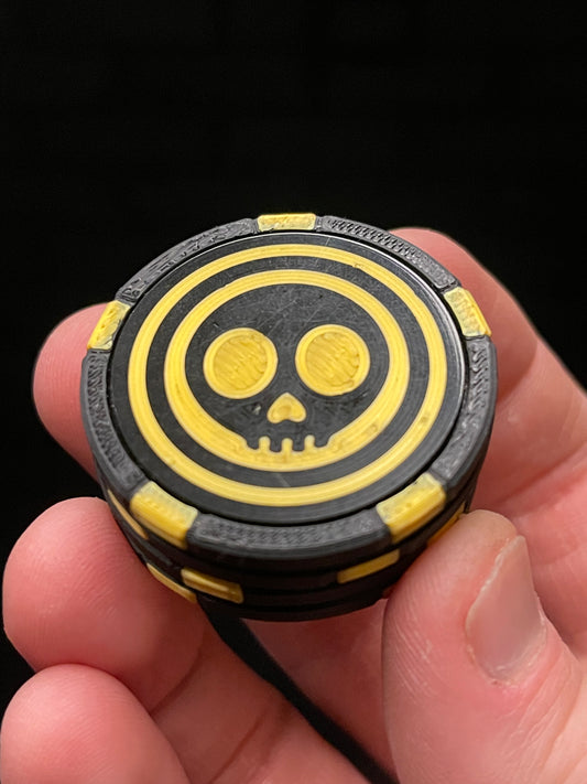 OG Flipster | Pro Chip Stacker Inverted Booty Gold - EDC Premium Flip Tricks Dual Sided Magnetic Fidget (Quiet/Loud Side) Magnetic Slider - Haptic Pop Coin